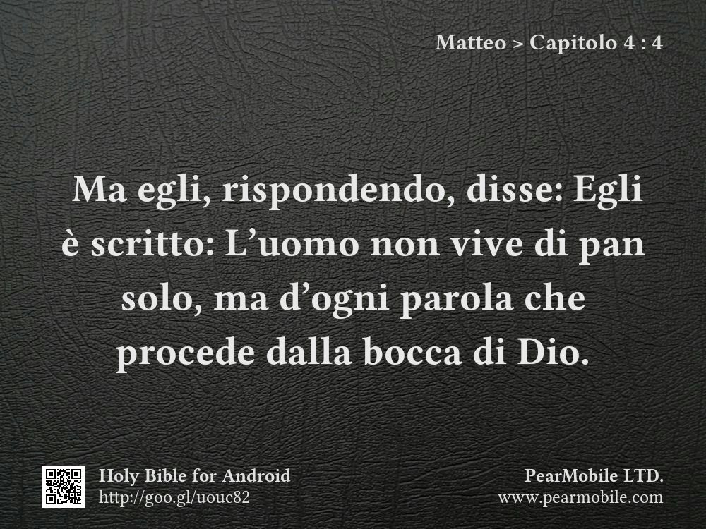 Matteo, Capitolo 4:4